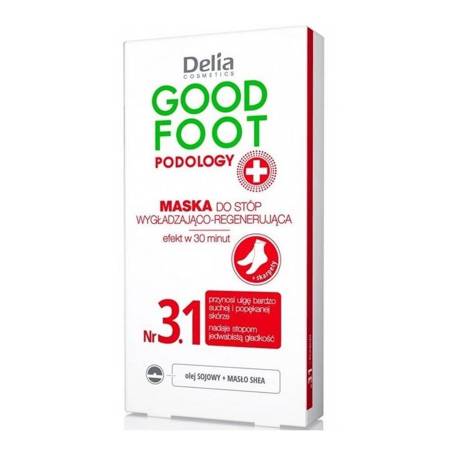 Delia Good Food  Podology nr.3.1 Maska do stóp wygładzająco-regenerująca  + skarpety